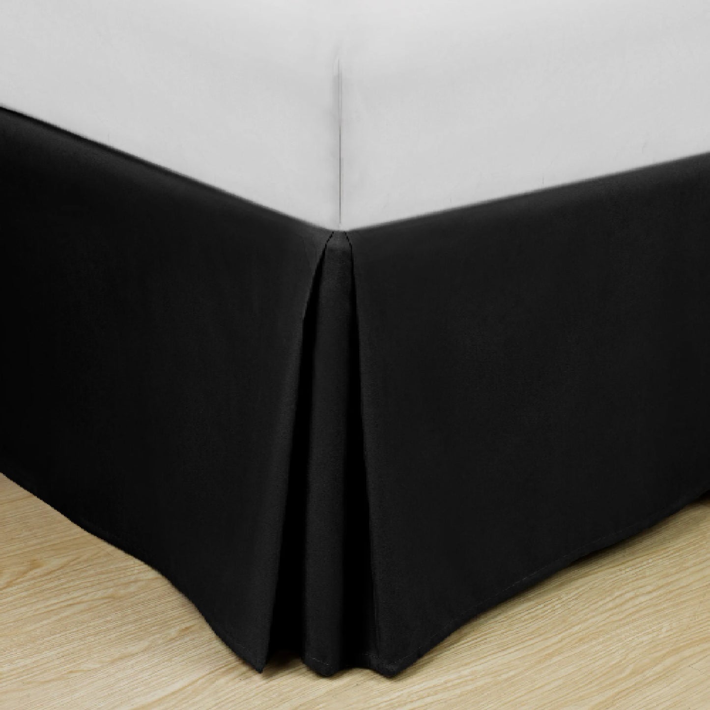 Soft Classic Microfiber Solid Bed Skirt Black