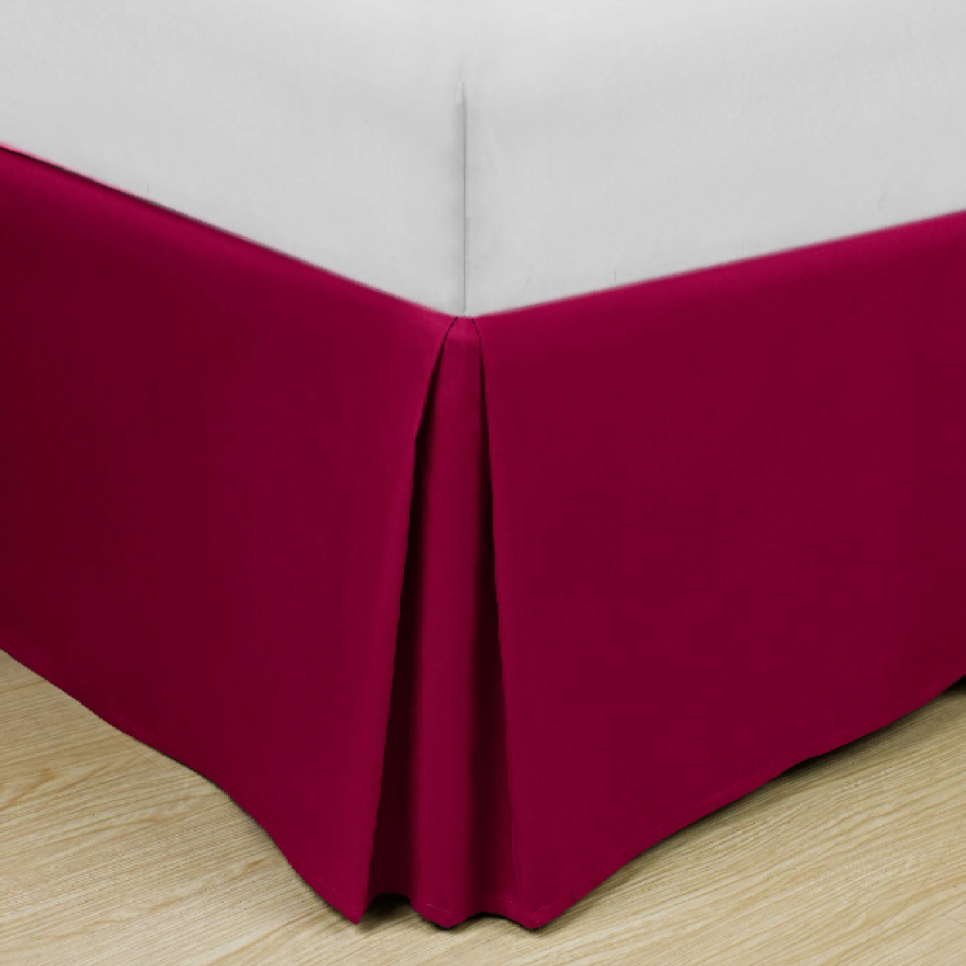 Soft Classic Microfiber Solid Bed Skirt Red