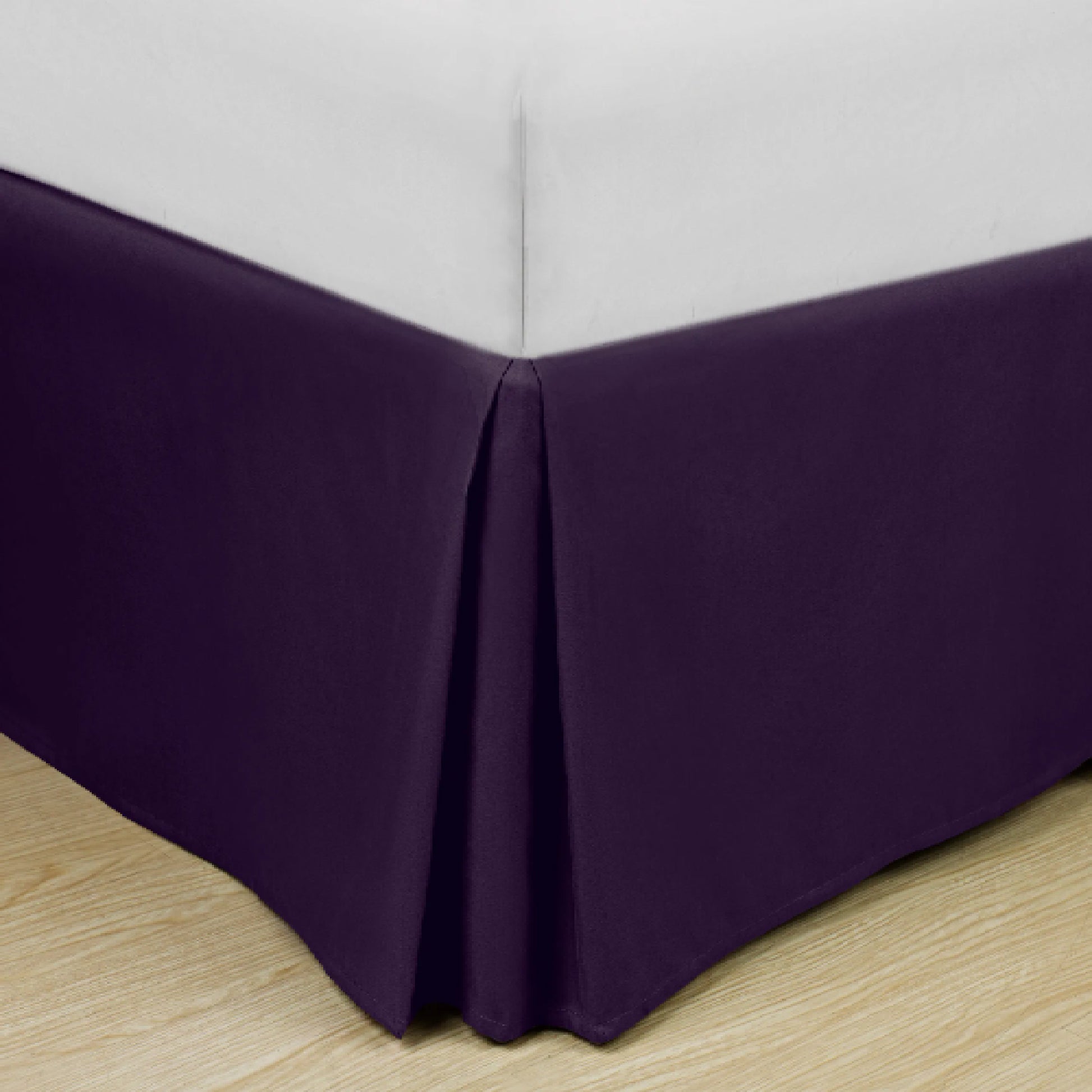 Soft Classic Microfiber Solid Bed Skirt Purpel