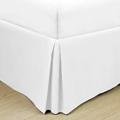 Soft Classic Microfiber Solid Bed Skirt White