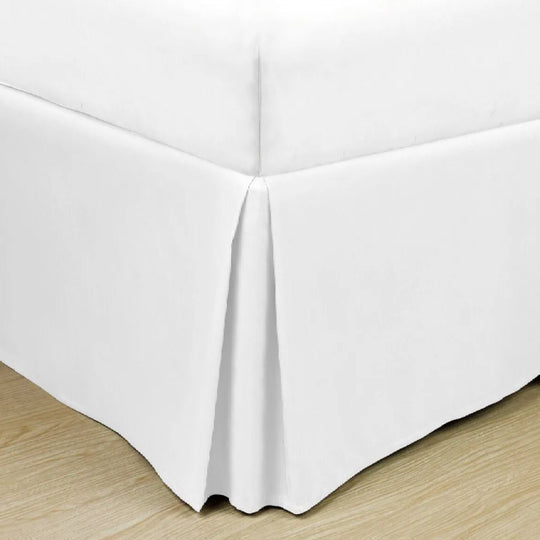 Soft Classic Microfiber Solid Bed Skirt White