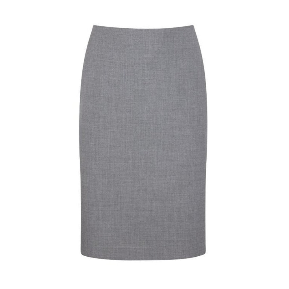 24" Charcoal Grey Skirt w/ Back Kick Pleats--