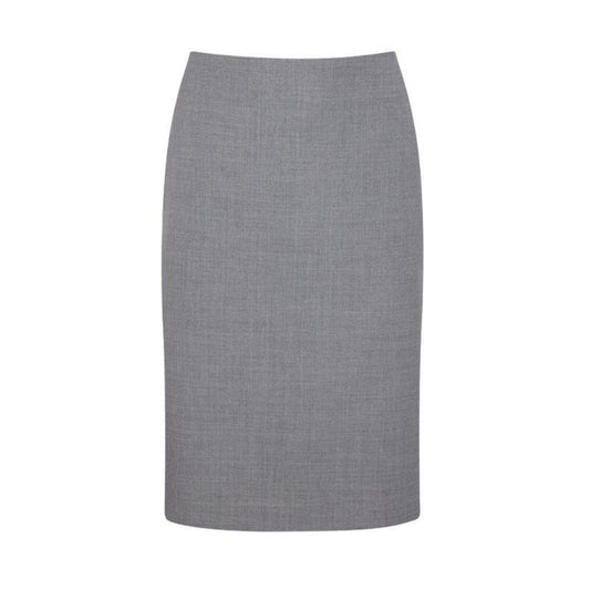 24" Charcoal Grey Skirt w/ Back Kick Pleats--