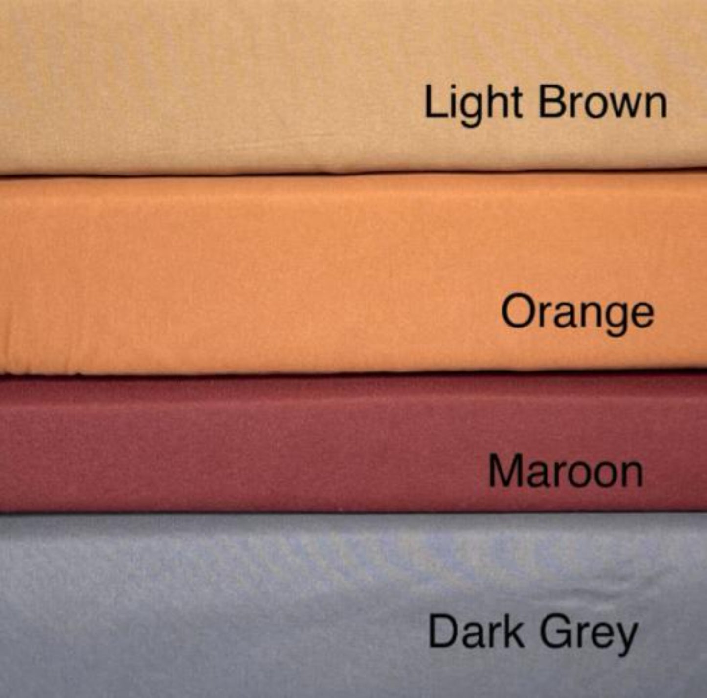 Duvet Cover Set (100% Polyester) - Light Brown, Orange, Maroon, Dark Grey