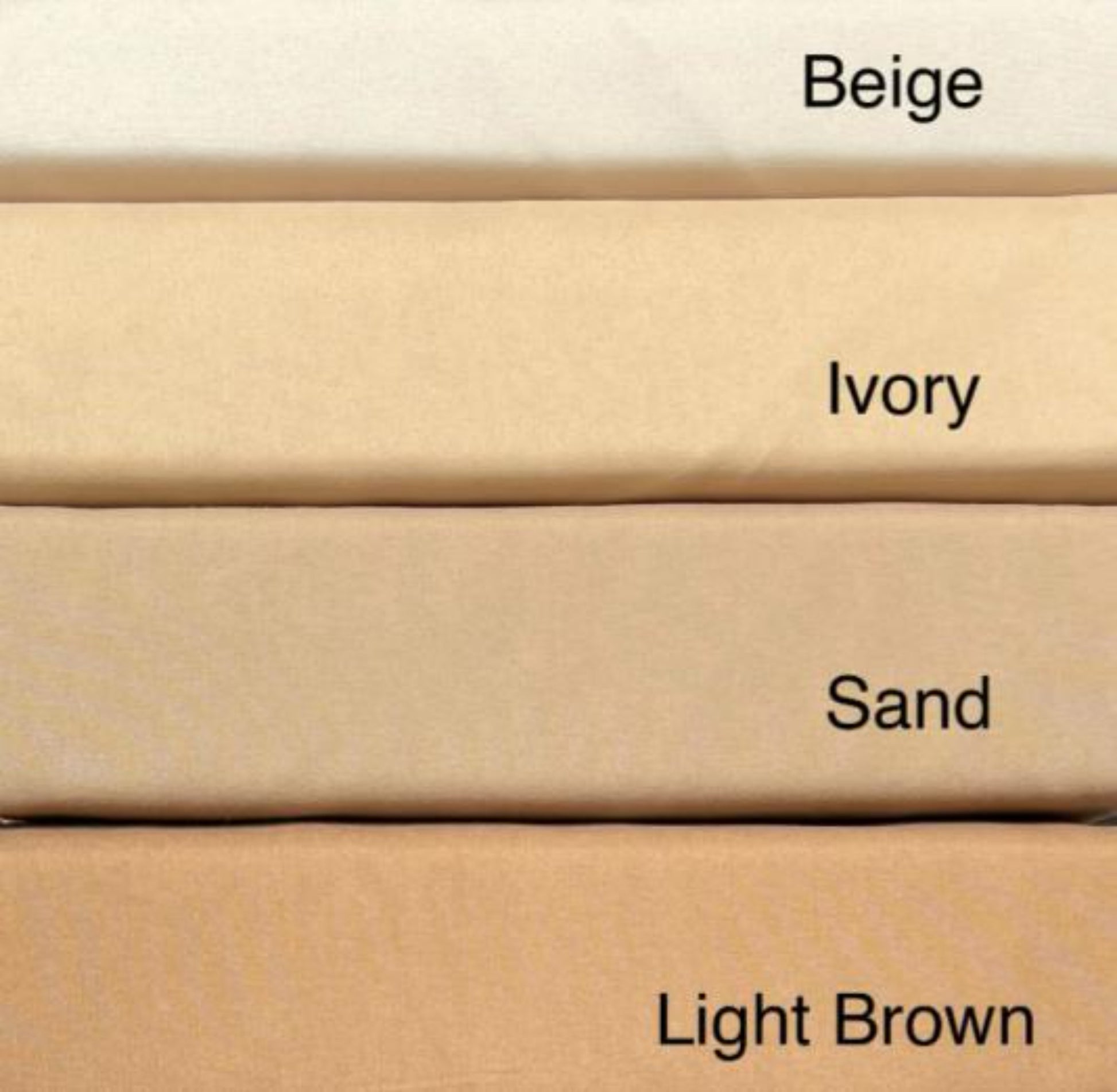 Duvet Cover Set (100% Polyester) - Beige, Ivory, Sand, Light Brown