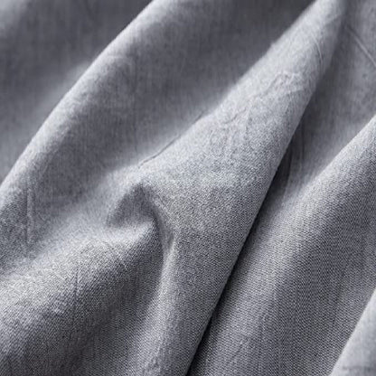 Prewashed Cotton Duvet Cover Set - Grey
